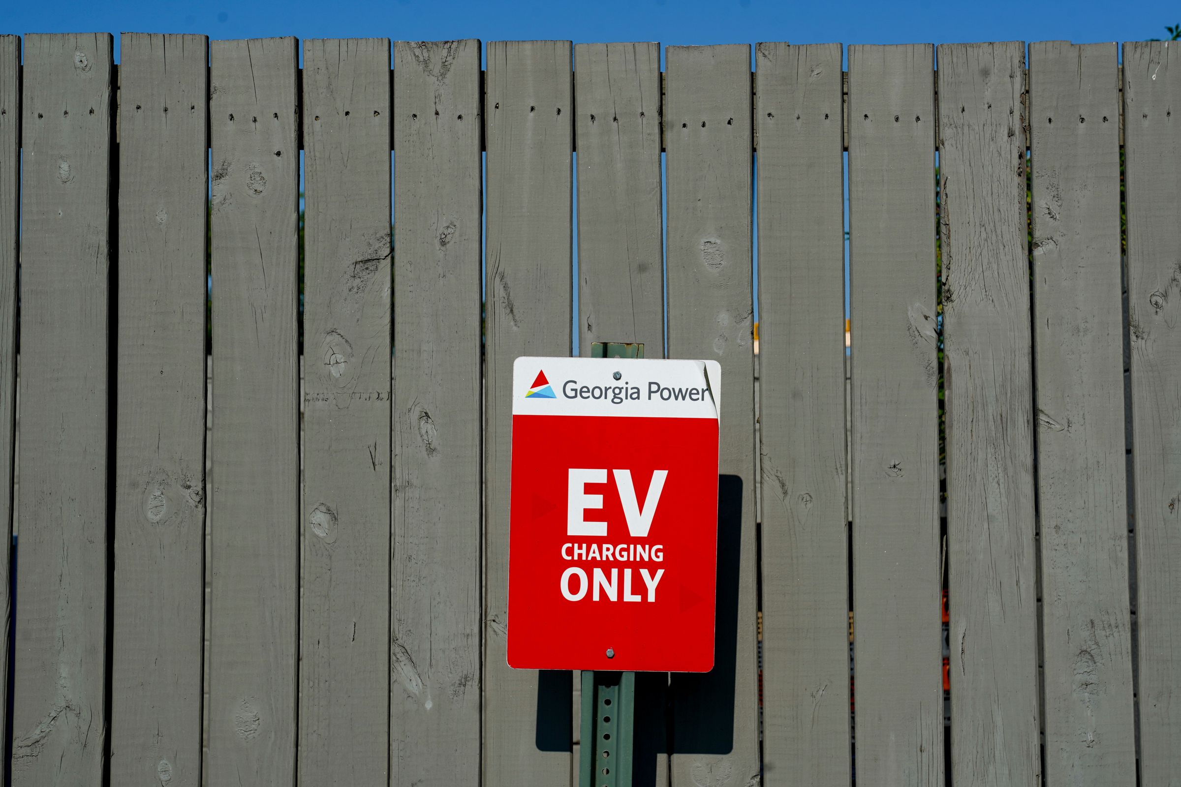 EV charging sign