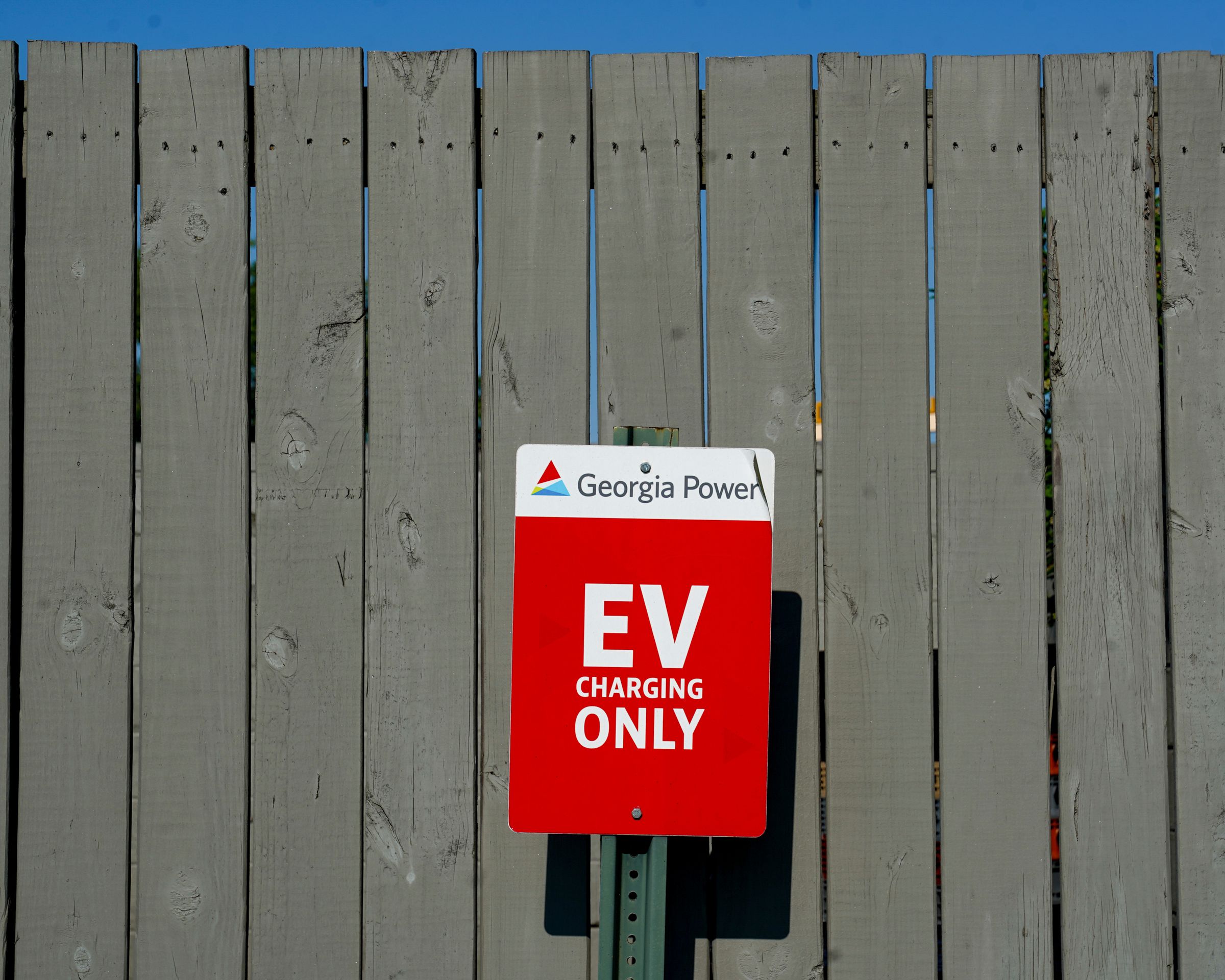 EV charging sign