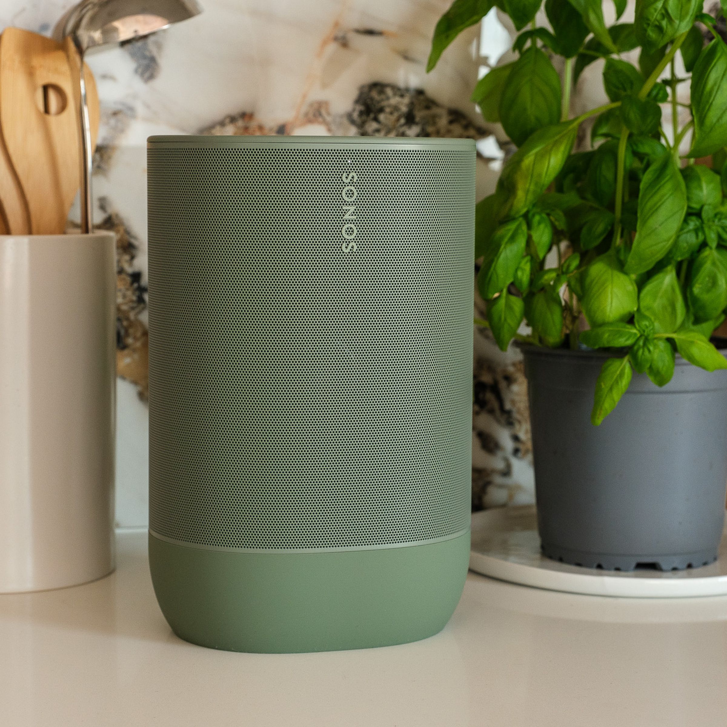 A photo of the Sonos Move 2 portable speaker.