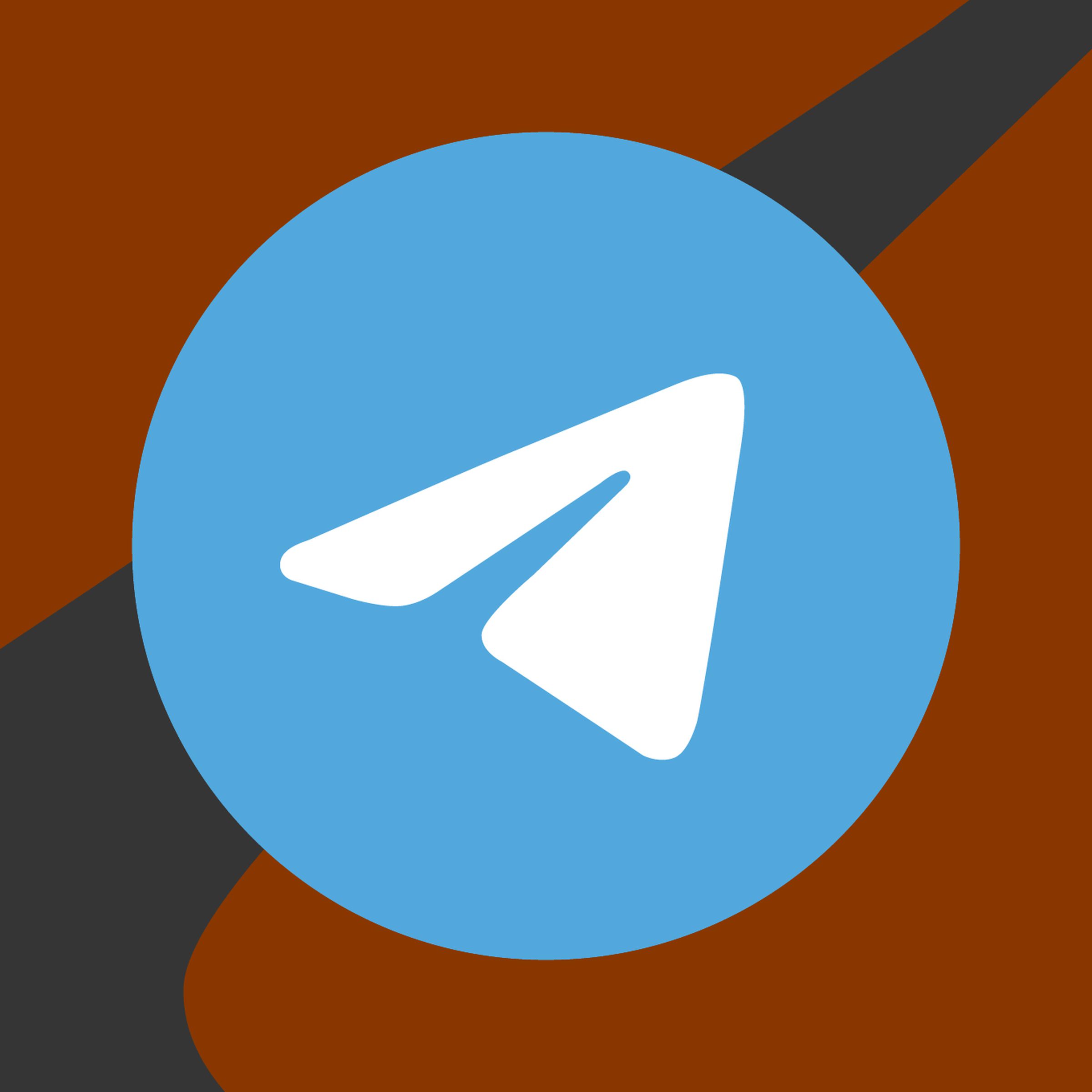 Vector illustration of the Telegram logo.