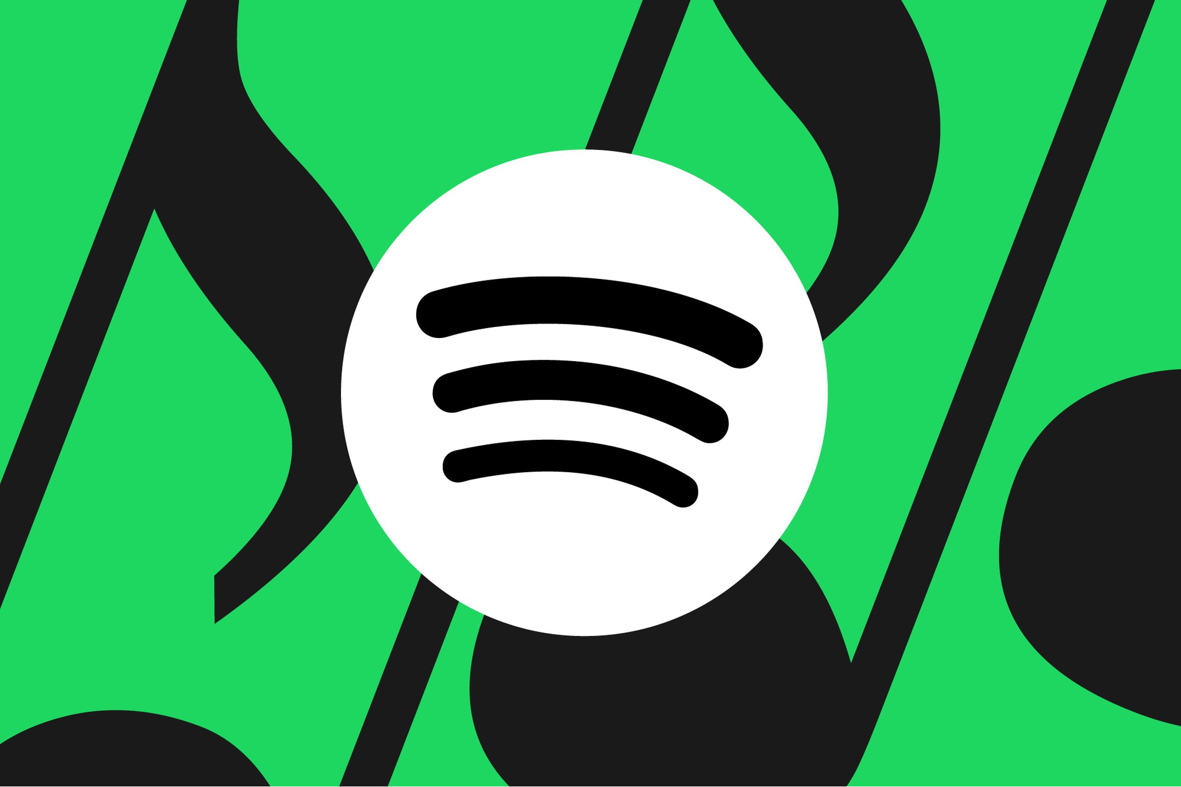 Vector illustration of the Spotify logo.