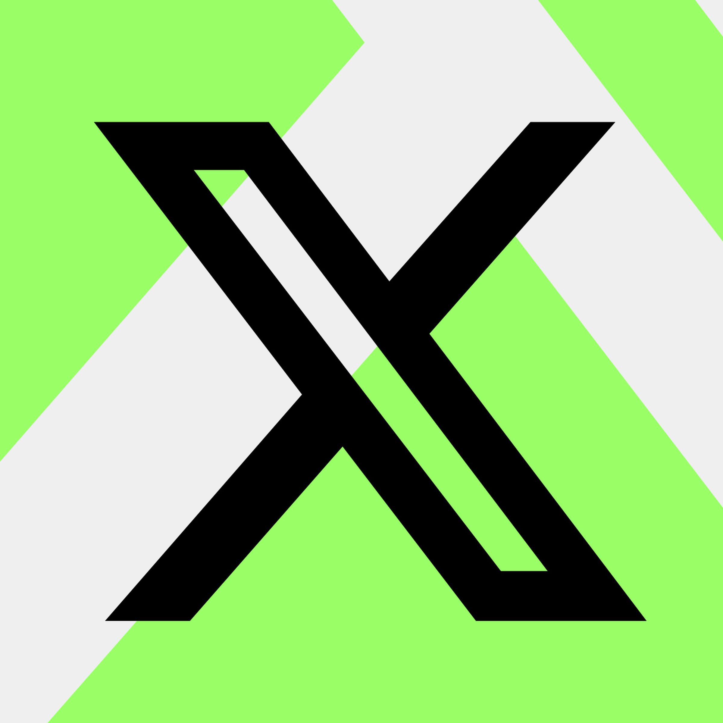 Vector collage of the X logo.