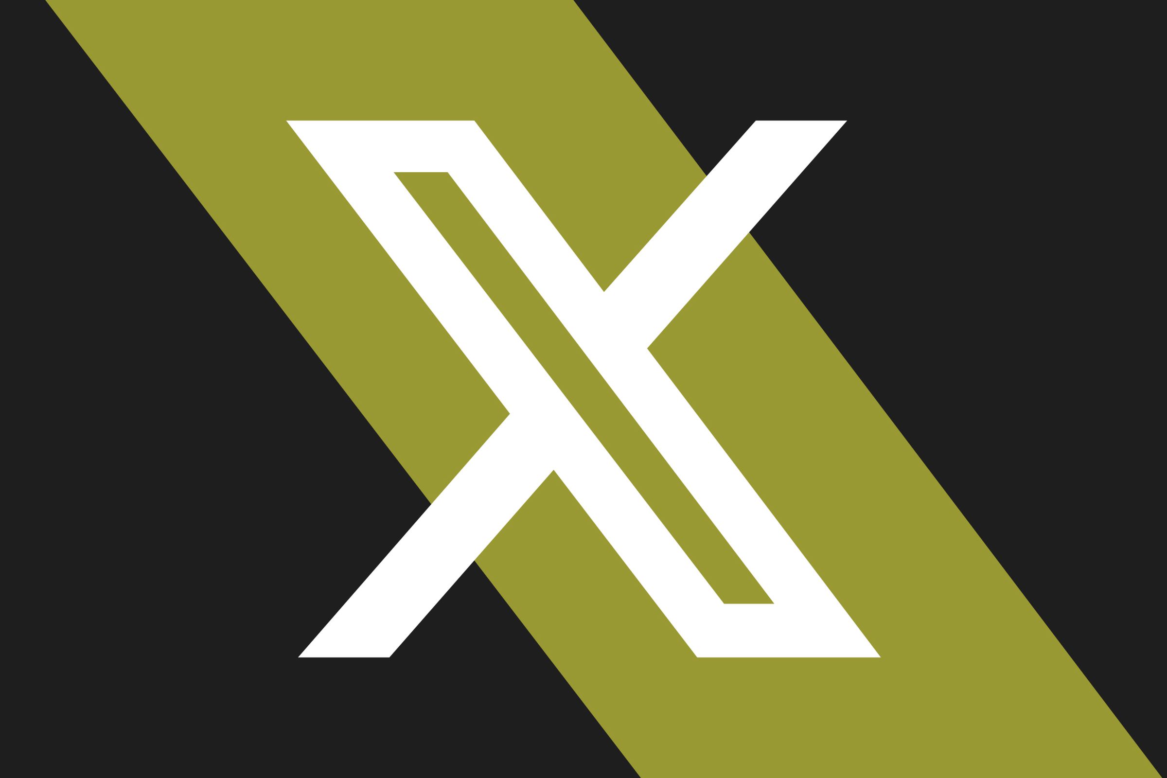 Vector collage of the X logo.