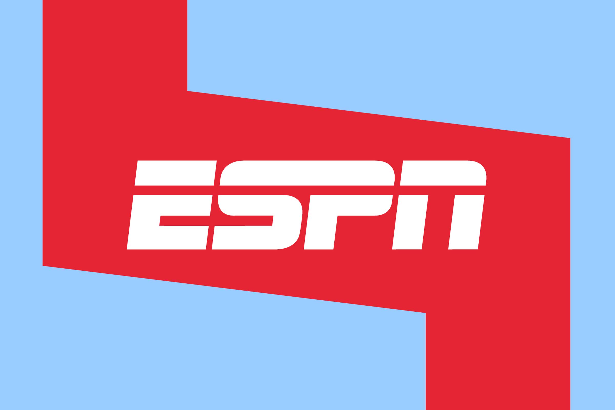 Vector illustration of the ESPN logo.