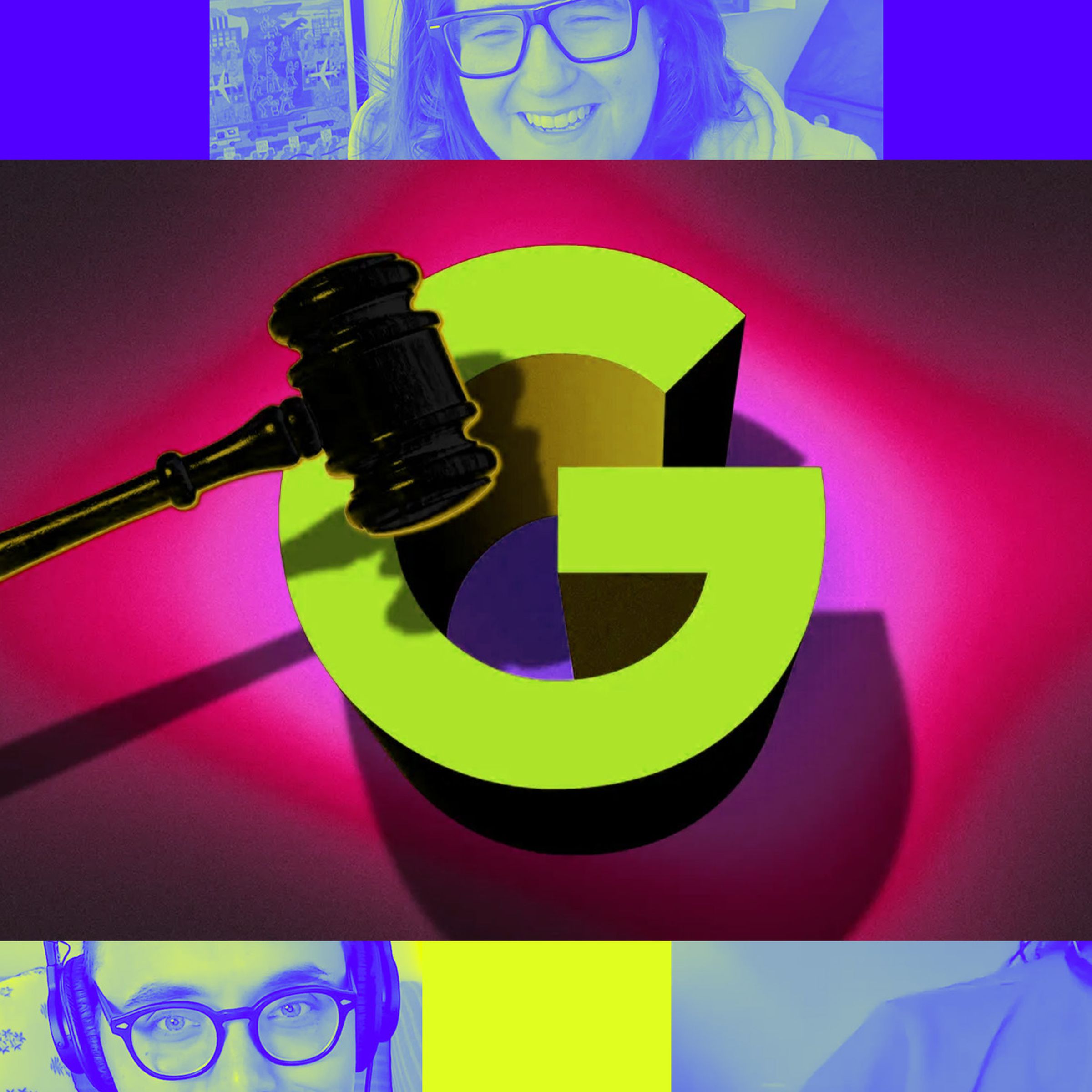 Google logo with gavel